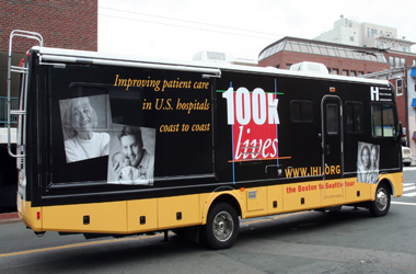 IHI's 100K Lives Campaign Tour Bus